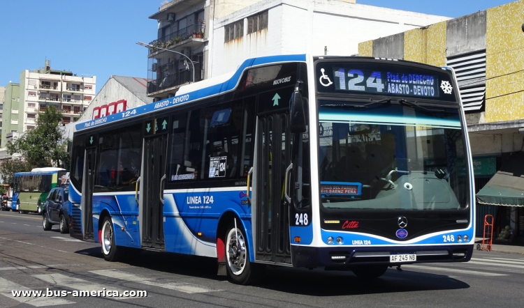 Mercedes-Benz OH 1721 L SB - Nuovobus Cittá PH 0069 - T.A.Callao
AF 245 NB

Línea 124 (Buenos Aires), interno 248
