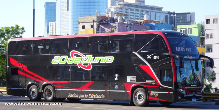 Volvo B 450 R - Busscar Vissta Buss DD (para Argentina) - 20 de Junio
AH 338 AI

20 de Junio, interno LDV7010
