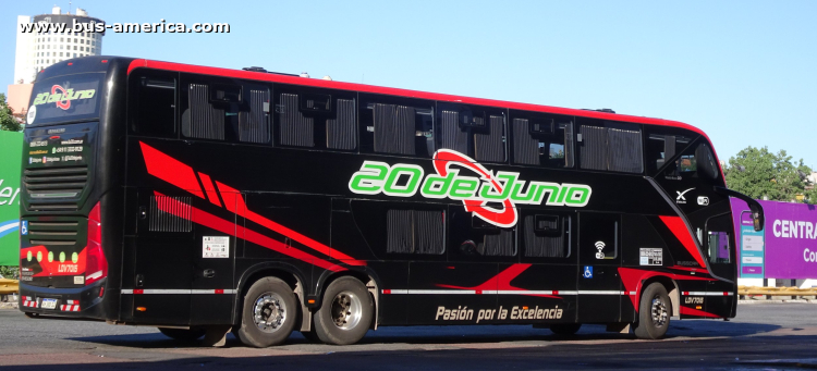 Volvo B 450 R - Busscar Vissta Buss DD (para Argentina) - 20 de Junio
AH 380 SJ
[url=https://bus-america.com/galeria/displayimage.php?pid=69911]https://bus-america.com/galeria/displayimage.php?pid=69911[/url]

20 de Junio, interno LDV7015
