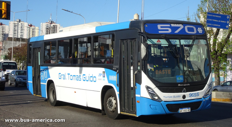 Agrale MA 15.0 - Marcopolo Novo Torino - Gral. Tomas Guido
AE 801 NS

Línea 570 (Pdo. Avellaneda), interno 9655
