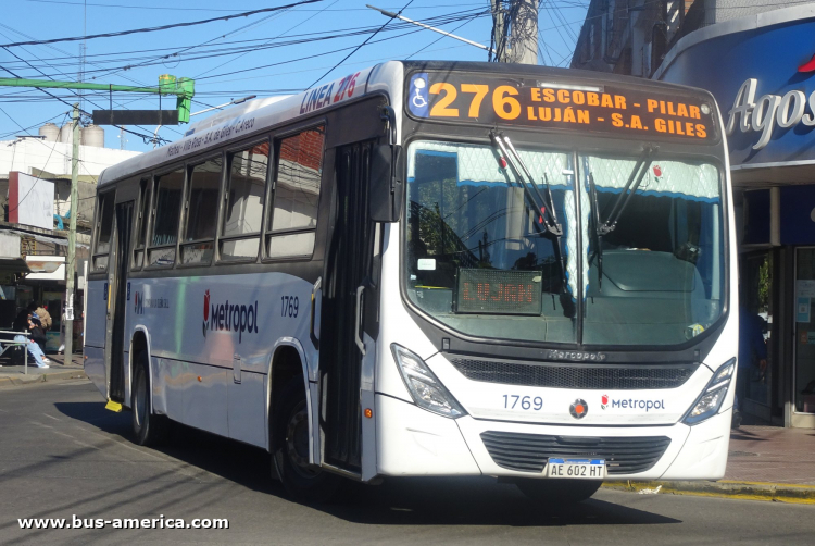 Mercedes-Benz OF 1721 L - Marcopolo Novo Torino - Metropol , La Isleña
AE 602 HT

Línea 276 (Prov. Buenos Aires), interno 1769
