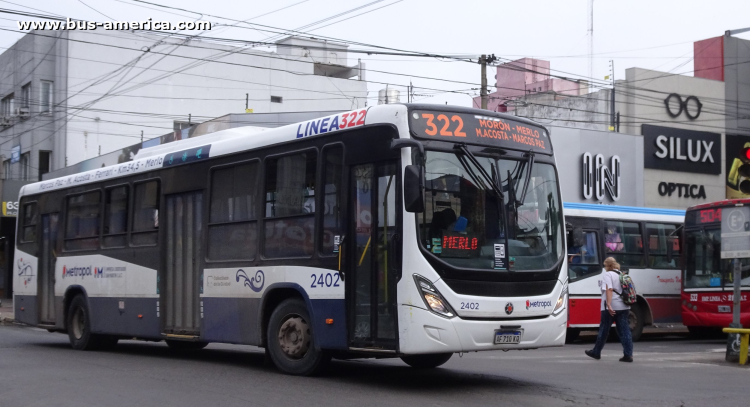 Scania K 250 UB - Marcopolo Torino T 350 - Metropol , Libertador San Martín
AF 710 KQ
[url=https://bus-america.com/galeria/displayimage.php?pid=68217]https://bus-america.com/galeria/displayimage.php?pid=68217[/url]
[url=https://bus-america.com/galeria/displayimage.php?pid=68218]https://bus-america.com/galeria/displayimage.php?pid=68218[/url]
[url=https://bus-america.com/galeria/displayimage.php?pid=70338]https://bus-america.com/galeria/displayimage.php?pid=70338[/url]
[url=https://bus-america.com/galeria/displayimage.php?pid=70339]https://bus-america.com/galeria/displayimage.php?pid=70339[/url]
[url=https://bus-america.com/galeria/displayimage.php?pid=70340]https://bus-america.com/galeria/displayimage.php?pid=70340[/url]

Línea 322 (Buenos Aires), interno 2402 [Desde 2026]
Ex línea 65 (Buenos Aires), interno 13 [2023 - enero 2026]


Un aporte a la confusión, una obligación de la ciudad ahora desparramada por varios puntos del Gran Buenos Aires, y donde las unidades que han reemplazado no porta. Me refiero al faldón azul y el falso fileteado obligatorio de la ciudad de Buenos Aires.

