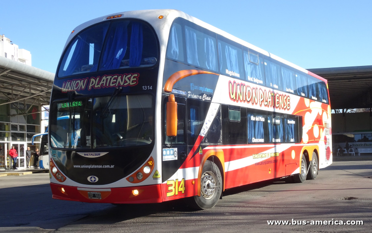 Mercedes-Benz O 500 RSD - Metalsur Starbus 2 405 - Unión Platense
OAF 966
[url=https://bus-america.com/galeria/displayimage.php?pid=66889]https://bus-america.com/galeria/displayimage.php?pid=66889[/url]

Línea 417 (Prov. Buenos Aires), interno 314 - 1314
