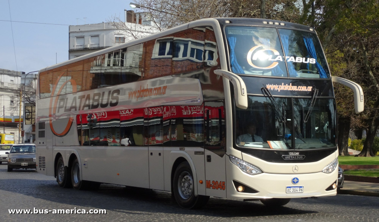 Mercedes-Benz O 500 RSD - Metalsur Starbus 3 405 - Platabus
AC 304 PN
[url=https://bus-america.com/galeria/displayimage.php?pid=66075]https://bus-america.com/galeria/displayimage.php?pid=66075[/url]
[url=https://bus-america.com/galeria/displayimage.php?pid=66077]https://bus-america.com/galeria/displayimage.php?pid=66077[/url]

Platabus, interno M-2045
