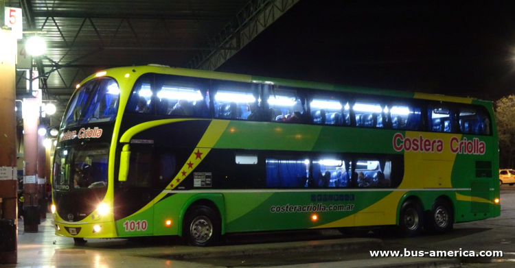 Scania K 380 - Metalsur Starbus 2 405 - Costera Criolla
Costera Criolla, interno 1010
