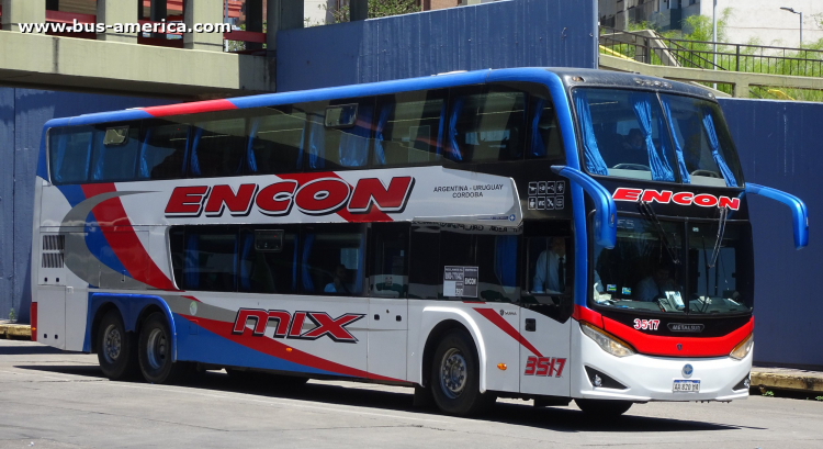 Scania K 400 B - Metalsur Starbus 3 405 - Encon
AA 820 MA

Encon, interno 3517
