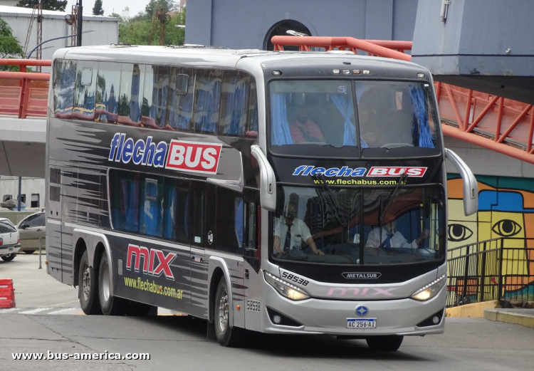 Scania K 400 B - Metalsur Starbus 3 405 - Flecha Bus
AC 256 AI
[url=https://bus-america.com/galeria/displayimage.php?pid=55272]https://bus-america.com/galeria/displayimage.php?pid=55272[/url]

Flechabus, interno 58538
