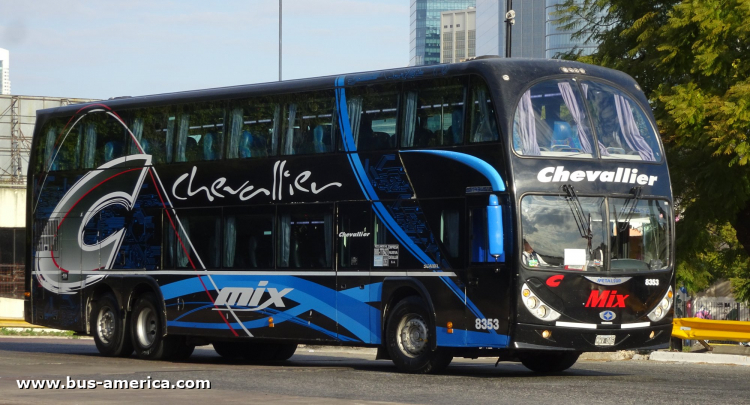 Scania K 410 - Metalsur Starbus 2 405 - Chevallier
MWV 046
[url=https://bus-america.com/galeria/displayimage.php?pid=58646]https://bus-america.com/galeria/displayimage.php?pid=58646[/url]

Nueva Chevallier, interno 8353
