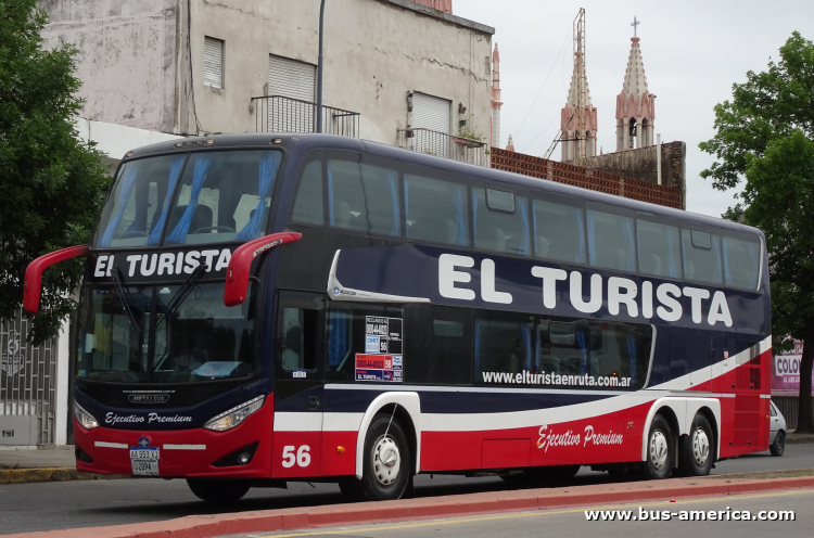 Volvo B 430 R - Metalsur Starbus 3 405 - El Turista
AA 053 XJ
[url=https://bus-america.com/galeria/displayimage.php?pid=65041]https://bus-america.com/galeria/displayimage.php?pid=65041[/url]

El Turista, interno 56, patente provincial de Córdoba 2094
