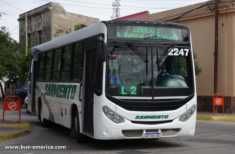Agrale MA 15.0 - Metalpar Tronador Nueva Generación - Sarmiento
AC 992 OS

Línea 2 (Villa Dolores), interno 2247
