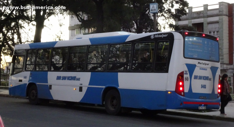 Agrale MA 17.0 - Metalpar Tronador Nueva Generación - Emp. San Vicente
AC 953 GU
[url=https://bus-america.com/galeria/displayimage.php?pid=56496]https://bus-america.com/galeria/displayimage.php?pid=56496[/url]

Línea 263A (Prov. Buenos Aires), interno 5403
