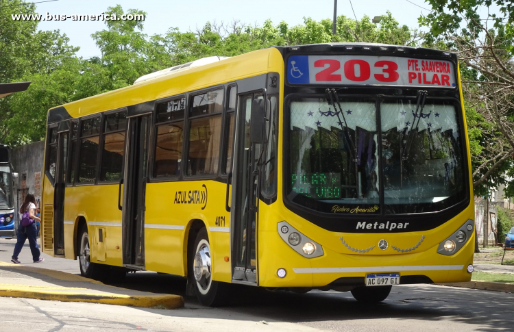 Mercedes-Benz O 500 U - Metalpar Iguazú Nueva Generación - Azúl
AC 097 GI
[url=https://bus-america.com/galeria/displayimage.php?pid=56131]https://bus-america.com/galeria/displayimage.php?pid=56131[/url]

Línea 203 (Buenos Aires), interno 4071
