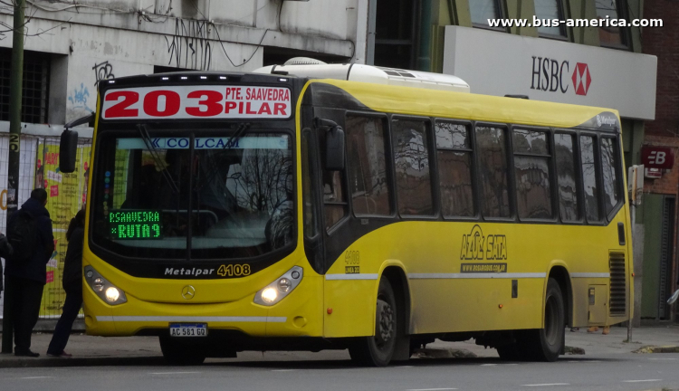 Mercedes-Benz O 500 U - Metalpar Iguazú Nueva Generación - Azúl
AC 581 GQ
[url=https://bus-america.com/galeria/displayimage.php?pid=56137]https://bus-america.com/galeria/displayimage.php?pid=56137[/url]

Línea 203 (Buenos Aires), interno 4108
