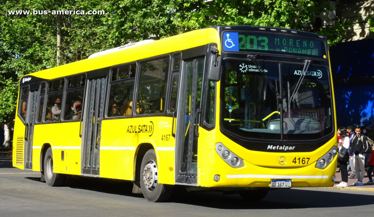 Mercedes-Benz O 500 U - Metalpar Iguazú Nueva Generación - Azúl
AD 187 UI

Línea 203 (Buenos Aires), interno 4167
