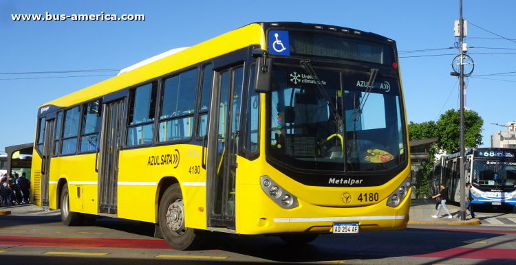 Mercedes-Benz O 500 U - Metalpar Iguazú Nueva Generación - Azúl
AD 254 AF

Línea 203 (Buenos Aires), interno 4180
