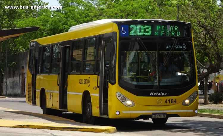 Mercedes-Benz O 500 U - Metalpar Iguazú Nueva Generación - Azúl
AD 278 TX

Línea 203 (Buenos Aires), interno 4184
