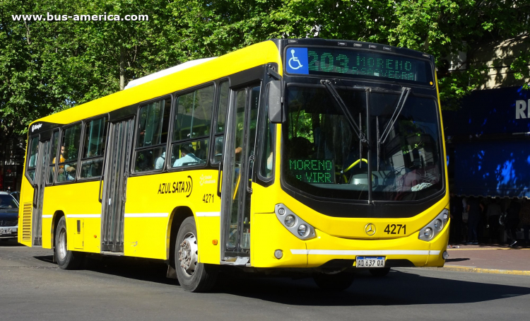 Mercedes-Benz O 500 U - Metalpar Iguazú Nueva Generación - Azúl
AD 637 QA

Línea 203 (Prov. Buenos Aires), interno 4271
