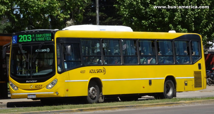 Mercedes-Benz O 500 U - Metalpar Iguazú Nueva Generación - Azúl
AD 511 PJ

Línea 203 (Prov. Buenos Aires), interno 4337
