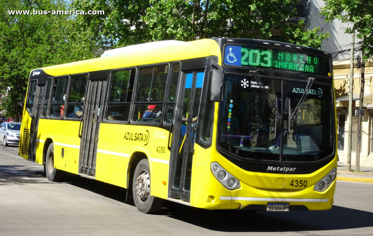 Mercedes-Benz O 500 U - Metalpar Iguazú Nueva Generación - Azúl
AD 524 DM

Línea 203 (Prov. Buenos Aires), interno 4350
