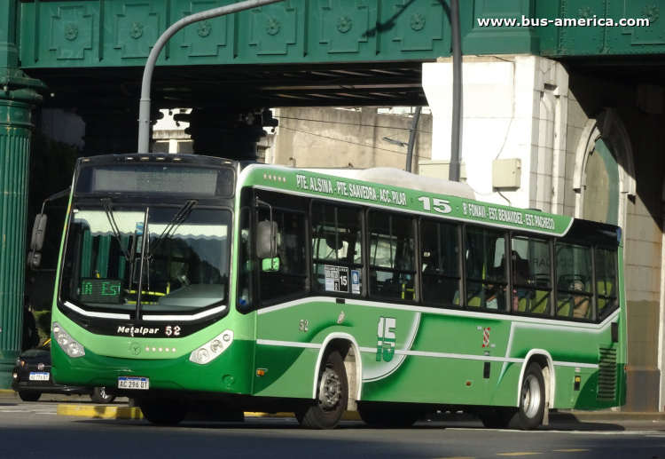Mercedes-Benz O 500 U - Metalpar Iguazú Nueva Generación PH 107 - Sur Nor
AC 296 DT

Línea 15 (Buenos Aires), interno 52
