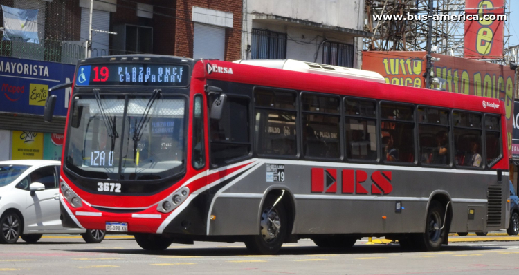 Mercedes-Benz O 500 U - Metalpar Iguazú 2010 - ERSA , MOSSA
AC 098 XN

Línea 19 (Buenos Aires), interno 3672
