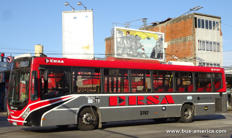 Mercedes-Benz O 500 U - Metalpar Iguazú 2010 - ERSA , MOSSA
AC 144 XL

Línea 19 (Buenos Aires), interno 3767
