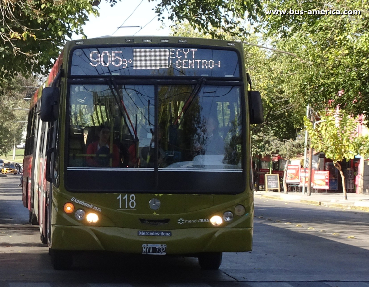 Mercedes-Benz O 500 UA - Metalpar Iguazú 2010 - Mendotran , El Cacique
MYV 732
[url=https://bus-america.com/galeria/displayimage.php?pid=61356]https://bus-america.com/galeria/displayimage.php?pid=61356[/url]
[url=https://bus-america.com/galeria/displayimage.php?pid=33210]https://bus-america.com/galeria/displayimage.php?pid=33210[/url]
[url=https://bus-america.com/galeria/displayimage.php?pid=66835]https://bus-america.com/galeria/displayimage.php?pid=66835[/url]

Línea 905 (Mendotran - Prov.Mendoza), interno 118
Ex Grupo de líneas 9 (Prov.Mendoza), interno 66 [¿2012?-2018]
