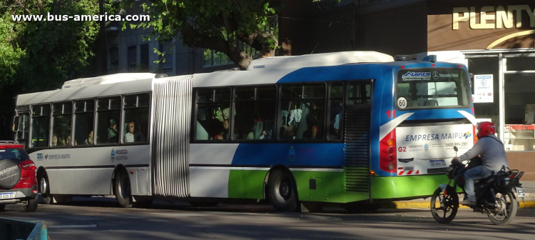 Mercedes-Benz O 500 UA - Metalpar Iguazú 2010 - Maipú
AA 544 DS

Líneas 2 (Mendoza), unidad 11
