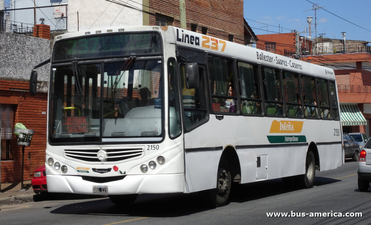 Mercedes-Benz OF 1418 - Metalpar Tronador 2010 - Isleña Metropolitana
OBG 119

Línea 237 V (Prov.Buenos Aires), interno 2150
