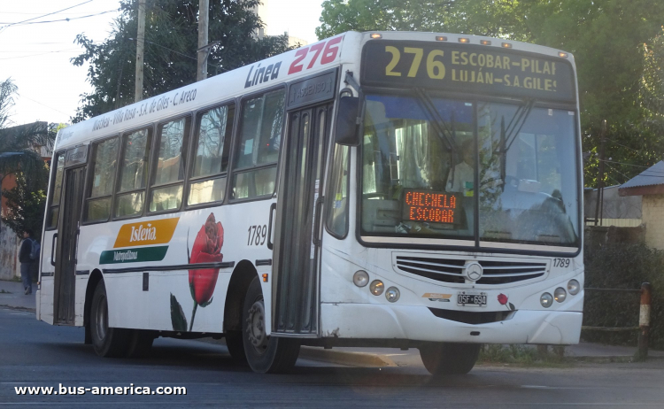 Mercedes-Benz OF 1418 - Metalpar Tronador 2010 - Isleña Metropolitana
OSF 694

Línea 510 (Pdo. Escobar) operada por
Línea 276 (Prov. Buenos Aires), interno 1789
