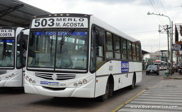 Mercedes-Benz OF 1519 - Metalpar Tronador 2010 - Línea 503 UT
AA 329 EK

Línea 503 (Pdo. Merlo), interno 4031
