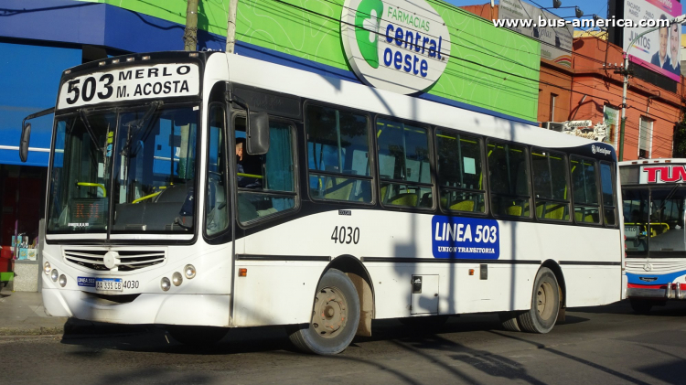 Mercedes-Benz OF 1519 - Metalpar Tronador 2010 - Línea 503 UT
AA 335 CB

Línea 503 (Pdo. Merlo), interno 4030
