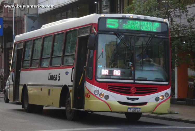 Mercedes-Benz OF 1519 - Metalpar Tronador 2010 - Ttes.Asociados UTE
AA 857 DX

Línea 5 (S.M.Tucumán), interno 46
