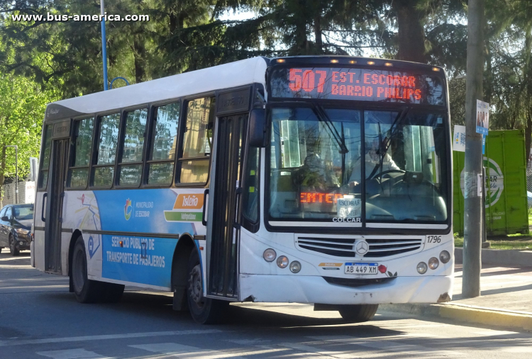 Mercedes-Benz OF 1621 - Metalpar Tronador 2010 - Isleña Metropolitana
AB 449 XM

Línea 504B (Pdo. Escobar), interno 1796
