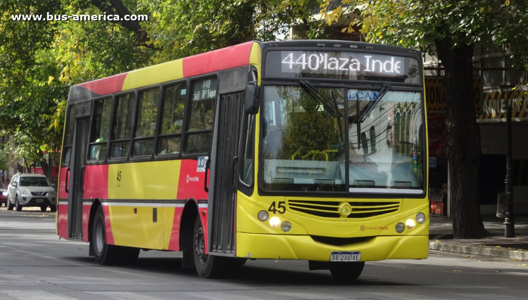 Mercedes-Benz OF 1621 - Metalpar Tronador 2010 - Mendotran , El Trapiche y Pte.Alvear UTE
AB 236 XE

Línea 440 (Mendotran - Prov.Mendoza), interno 45
