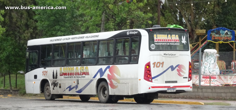 Mercedes-Benz OF 1621 - Metalpar Tronador Nueva Generación - Lumasa
AC 966 OL

Línea C (La Falda), interno 101
