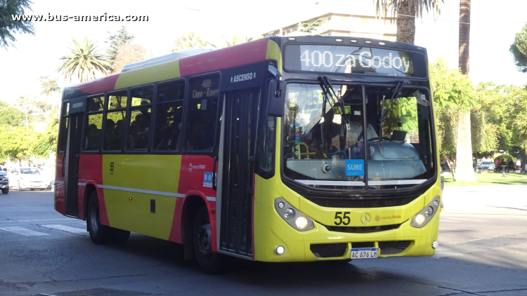 Mercedes-Benz OF 1621 - Metalpar Tronador Nueva Generación - Mendotran , El Trapiche y Pte.Alvear UTE
AC 876 LM

Línea 400 (Mendotran - Prov.Mendoza), interno 55
