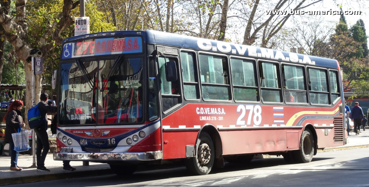 Mercedes-Benz OH 1618 L SB - Metalpar Iguazú 2010 - COVEMASA
JTL 762
[url=https://bus-america.com/galeria/displayimage.php?pid=61926]https://bus-america.com/galeria/displayimage.php?pid=61926[/url]

Línea 278 (Prov. Buenos Aires), interno 16
