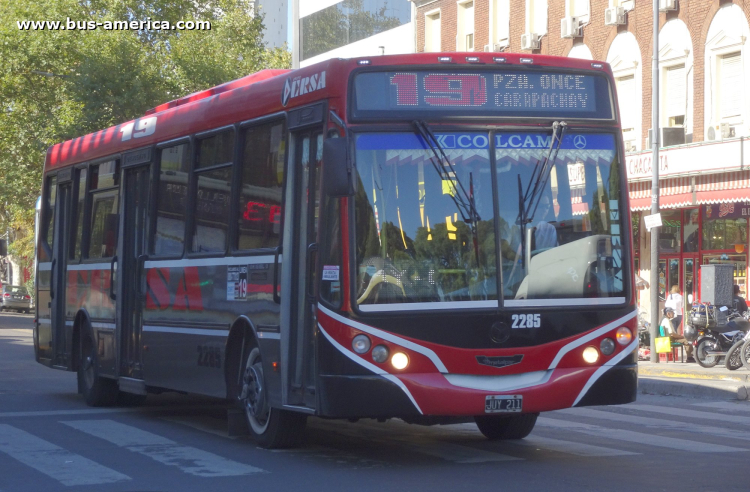 Mercedes-Benz OH 1618 L SB - Metalpar Iguazú 2010 - ERSA , MOSSA
JUY 211

Línea 19 (Buenos Aires), interno 2285
