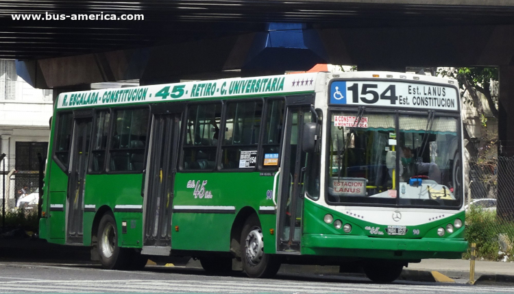 Mercedes-Benz OH 1618 L SB - Metalpar Iguazú 2010 - M.O.45
MAH 859

Línea 154 (Buenos Aires), interno 90
