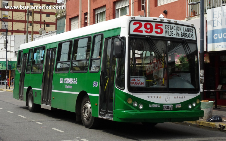 Mercedes-Benz OH 1618 L SB - Metalpar Iguazú 2010 - M.O.O'Higgins
OBQ 434

Línea 295 (Prov. Buenos Aires), interno 525
