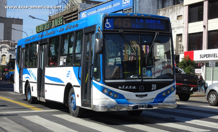 Mercedes-Benz OH 1618 L SB - Metalpar Iguazú 2010 - Utesa
KCS 968

Línea 46 (Buenos Aires), interno 20
