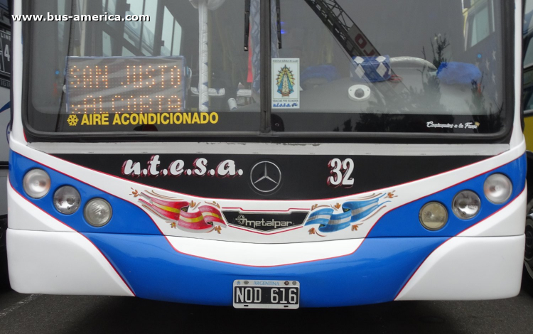 Mercedes-Benz OH 1618 L SB - Metalpar Iguazú 2010 - Utesa
NOD 616
[url=https://bus-america.com/galeria/displayimage.php?pid=56374]https://bus-america.com/galeria/displayimage.php?pid=56374[/url]

Línea 46 (Buenos Aires), interno 32
