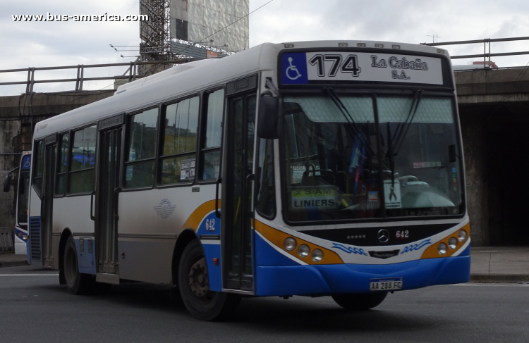 Mercedes-Benz OH 1621 L SB - Metalpar Iguazú 2010 - La Cabaña
AA 288 FC

Línea 174 (Buenos Aires), interno 642
