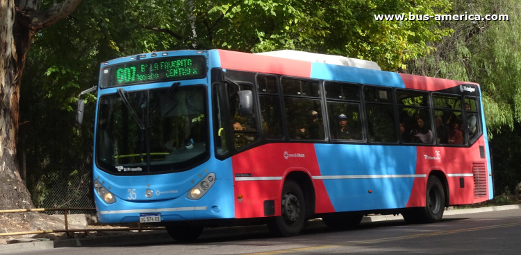 Mercedes-Benz OH 1621 L SB - Metalpar Iguazú Nueva Generación - Mendotran , El Plumerillo
AC 574 RS

Línea 607 (Mendotran, Prov.Mendoza), interno 35
