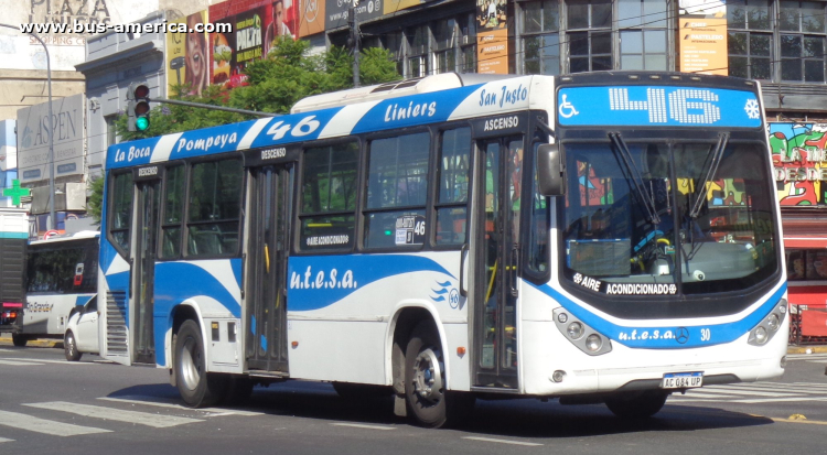 Mercedes-Benz OH 1621 L SB - Metalpar Iguazú Nueva Generación PH 108 - UTESA
AC 084 UP

Línea 46 (Buenos Aires), interno 30
Ex línea 180 (Buenos Aires), interno ¿?
