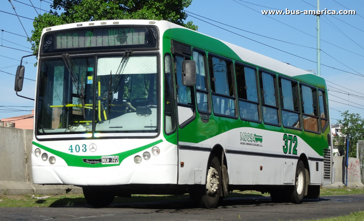 Mercedes-Benz OH 1618 L SB - Metalpar Iguazú 2010 - MOQSA
MKW 772

Línea 603 (Pdo. Berazategui), interno 403
