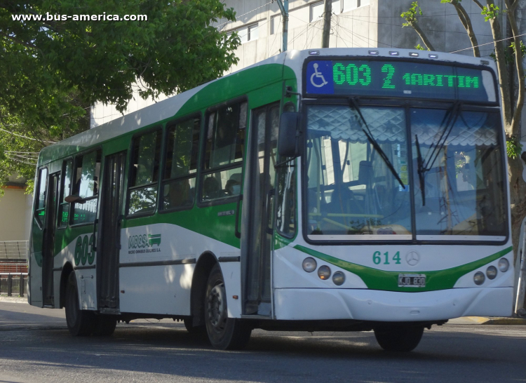Mercedes-Benz OH 1718 L SB - Metalpar Iguazú 2010 - MOQSA
KJD 830

Línea 603 (Pdo. Berazategui), interno 614
