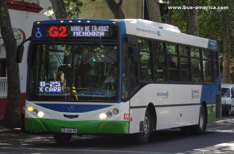 Mercedes-Benz OH 1721 L SB - Metalpar Iguazú 2010 PH 0103 - Maipú
AA 660 MA
[url=https://bus-america.com/galeria/displayimage.php?pid=67108]https://bus-america.com/galeria/displayimage.php?pid=67108[/url]

Línea B25 (Mendoza), unidad 02
