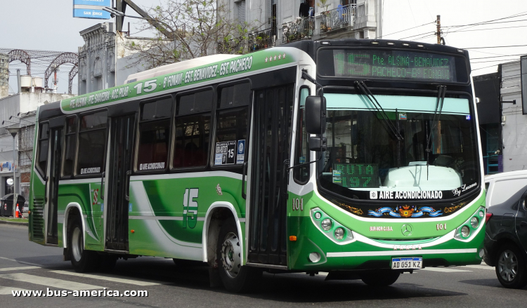 Mercedes-Benz OH 1721 L SB - Metalpar Iguazú Nueva Generación PH 0109 - Sur Nor
AD 051 KZ

Línea 15 (Buenos Aires), interno 101
